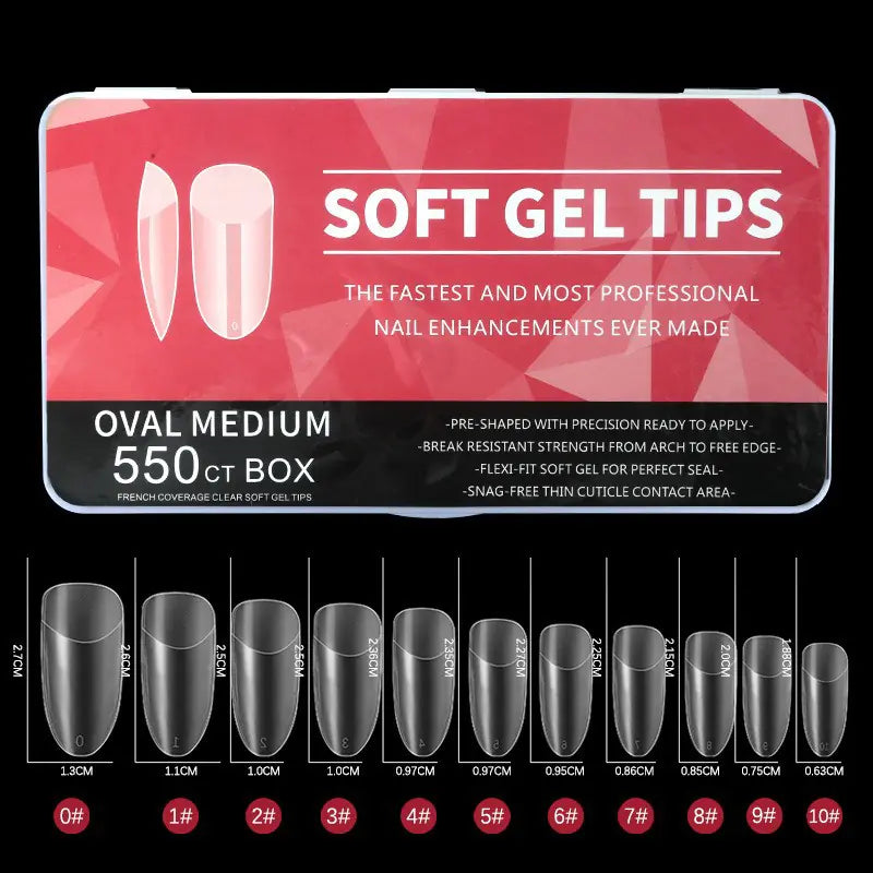 Amazon Bestselling Nail Tips - 550 Matte Almond Shape